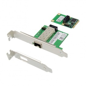 Mini PCI Express 1-port Open SFP Gigabit Ethernet Network Adapter