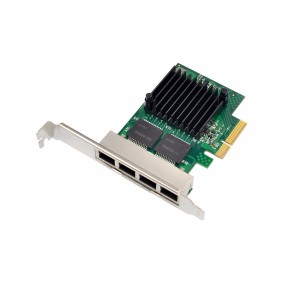 PCIe x4 4-port RJ45 Intel NHI350AM4 Chipset Gigabit Ethernet Network Interface Card